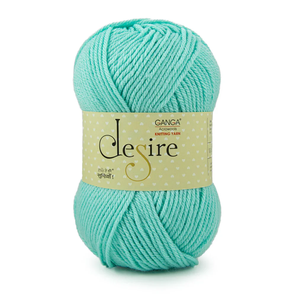 Ganga Desire Yarn - Plain - 100g per Ball view 2