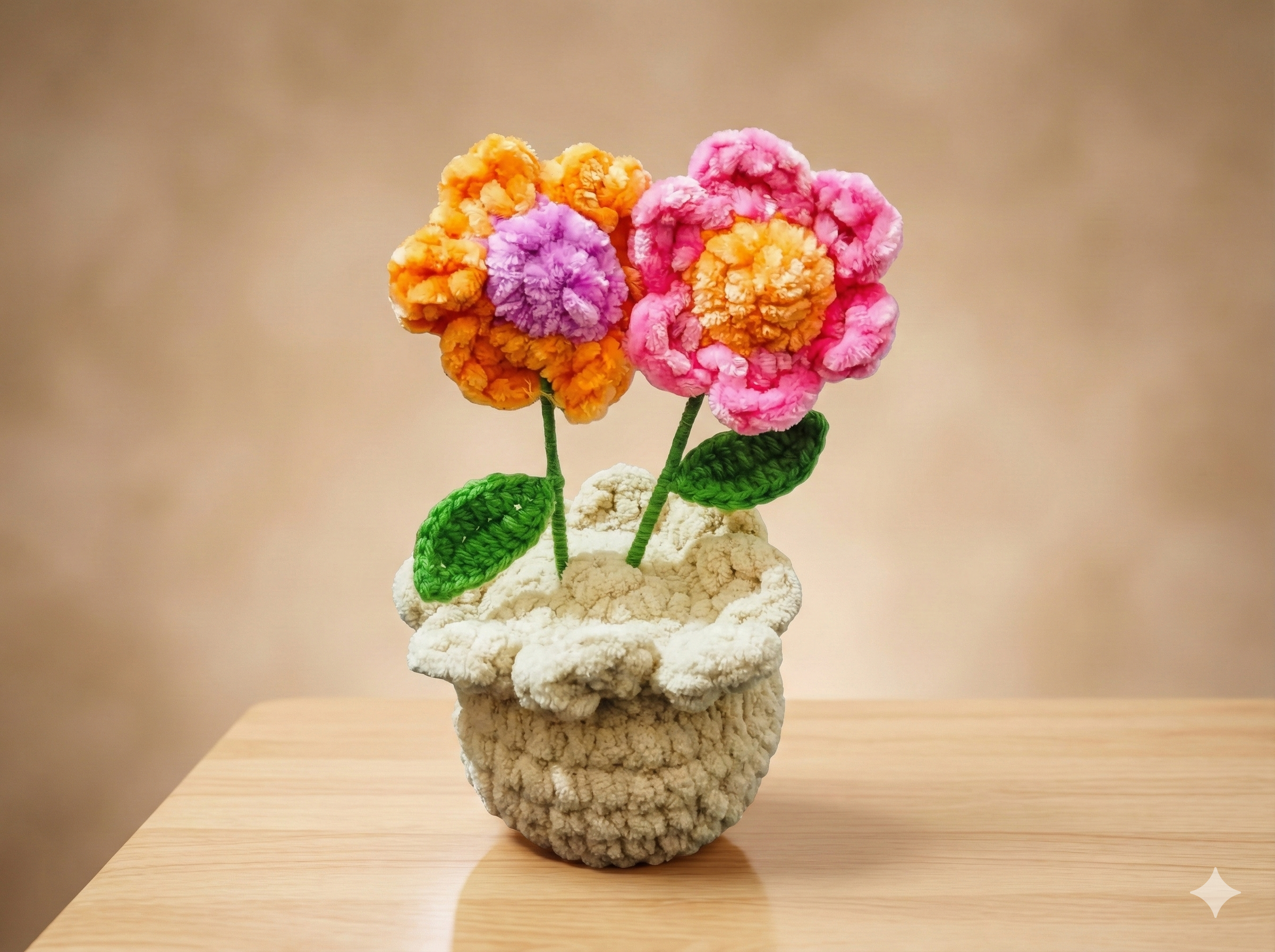 Handmade Crochet Potted Flowers | Everlasting Amigurumi Plant Decor