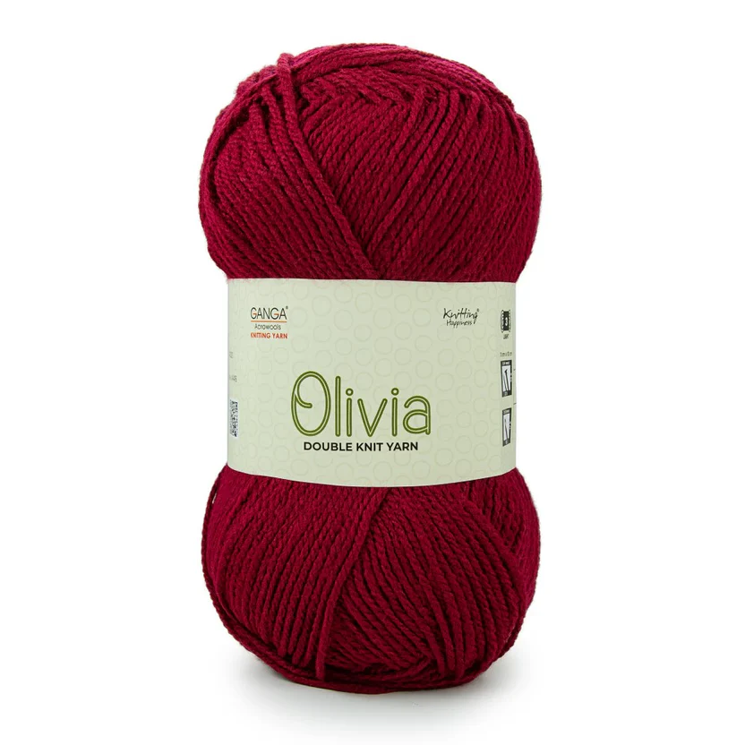 Olivia Double Knit Yarn – 100g Premium Acrylic Yarn for Knitting & Crochet view 8