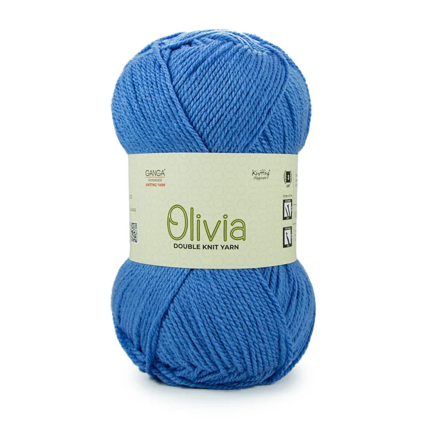 Olivia Double Knit Yarn – 100g Premium Acrylic Yarn for Knitting & Crochet view 10