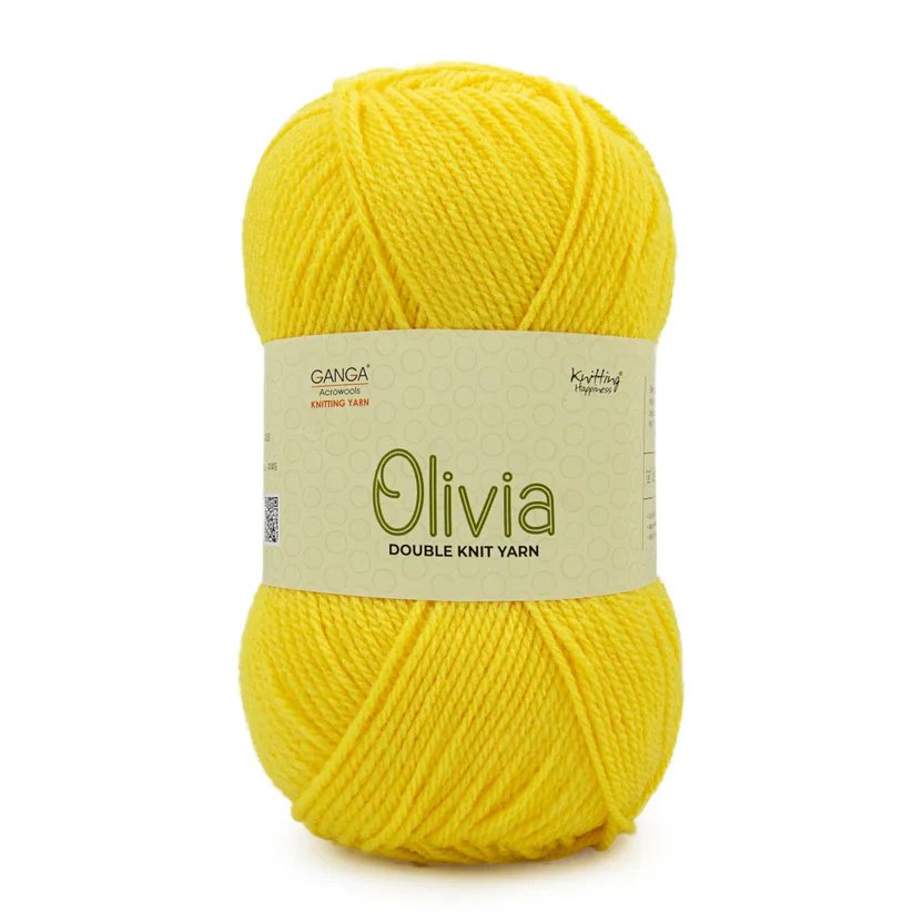 Olivia Double Knit Yarn – 100g Premium Acrylic Yarn for Knitting & Crochet view 14