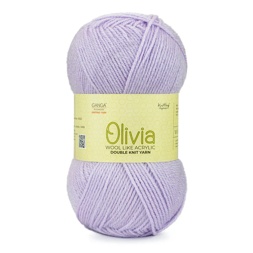 Olivia Double Knit Yarn – 100g Premium Acrylic Yarn for Knitting & Crochet view 16