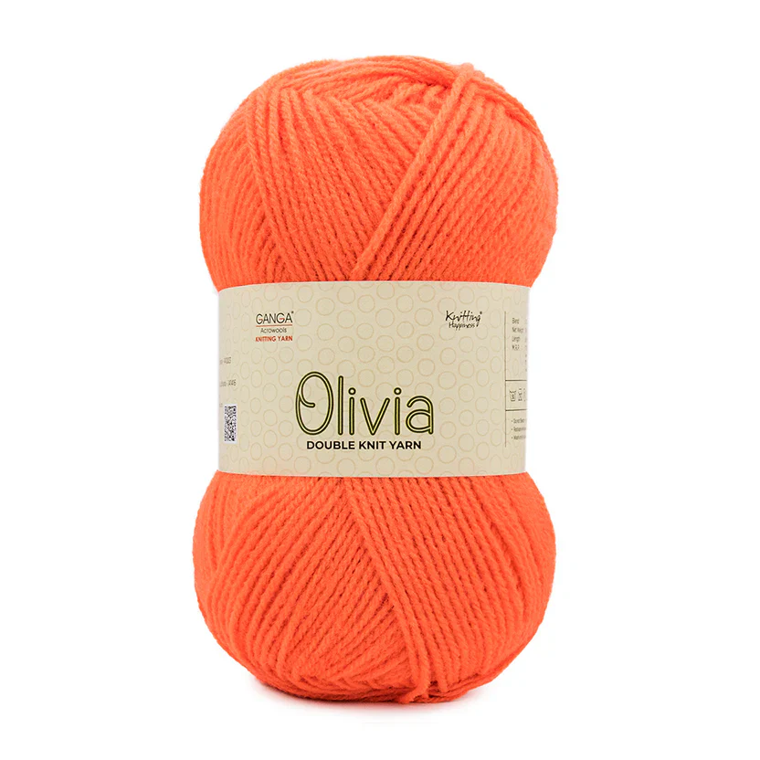 Olivia Double Knit Yarn – 100g Premium Acrylic Yarn for Knitting & Crochet view 19