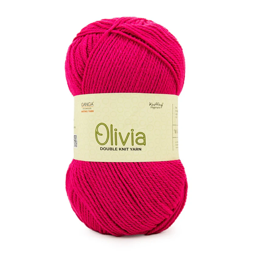Olivia Double Knit Yarn – 100g Premium Acrylic Yarn for Knitting & Crochet view 20