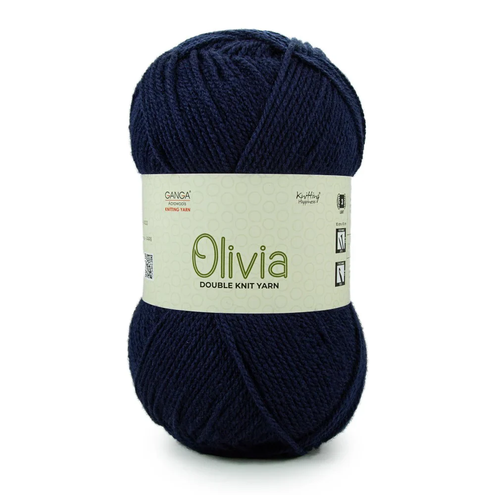 Olivia Double Knit Yarn – 100g Premium Acrylic Yarn for Knitting & Crochet view 21