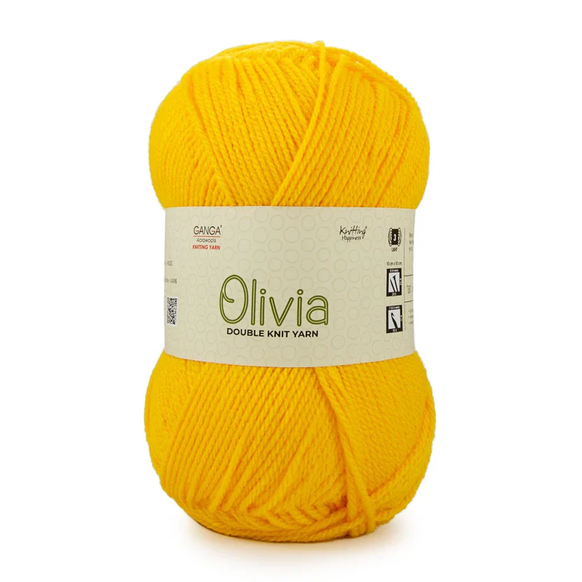 Olivia Double Knit Yarn – 100g Premium Acrylic Yarn for Knitting & Crochet view 24