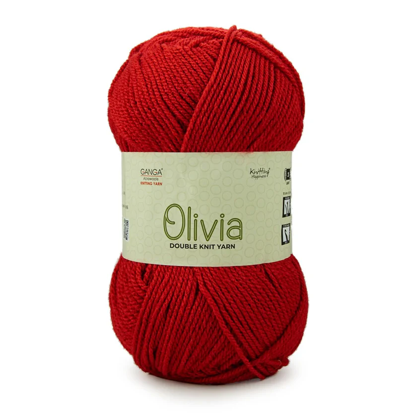 Olivia Double Knit Yarn – 100g Premium Acrylic Yarn for Knitting & Crochet view 26