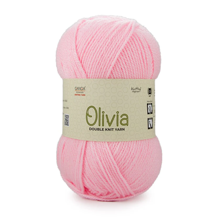 Olivia Double Knit Yarn – 100g Premium Acrylic Yarn for Knitting & Crochet view 3