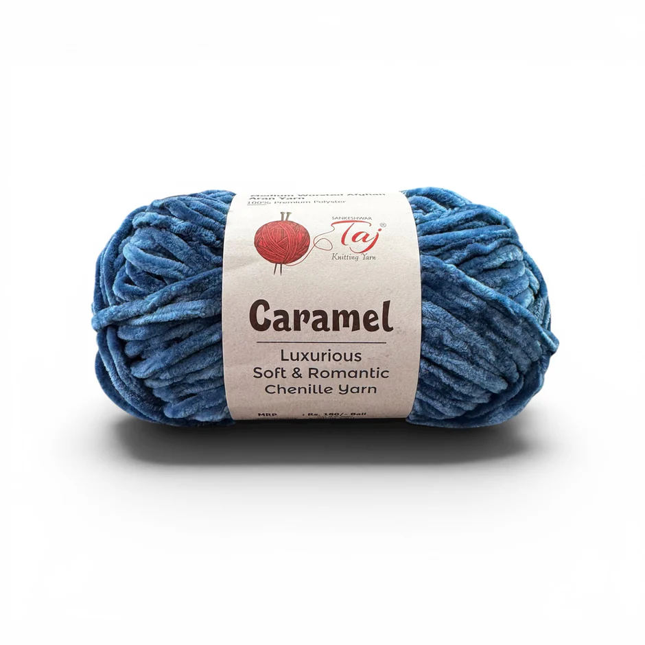 Taj Caramel Chenille Yarn view 27