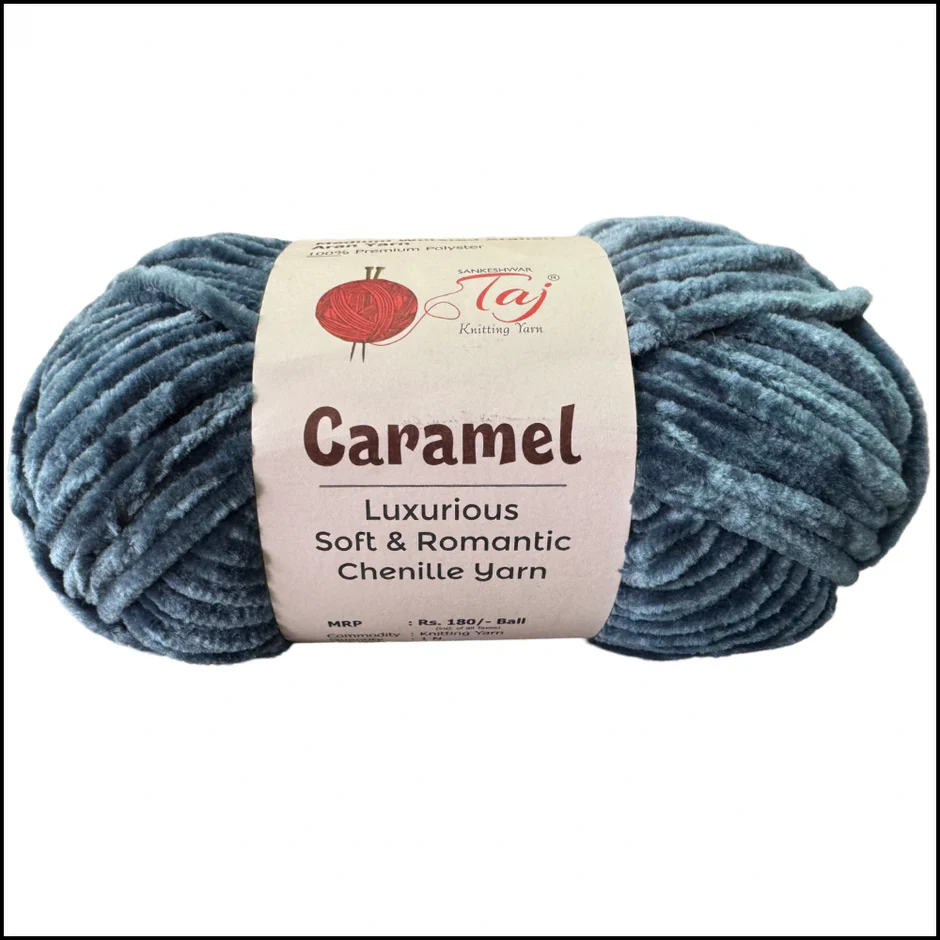 Taj Caramel Chenille Yarn view 18