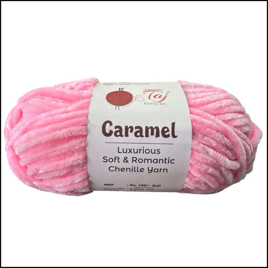 Taj Caramel Chenille Yarn view 9