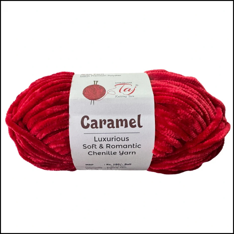 Taj Caramel Chenille Yarn view 16