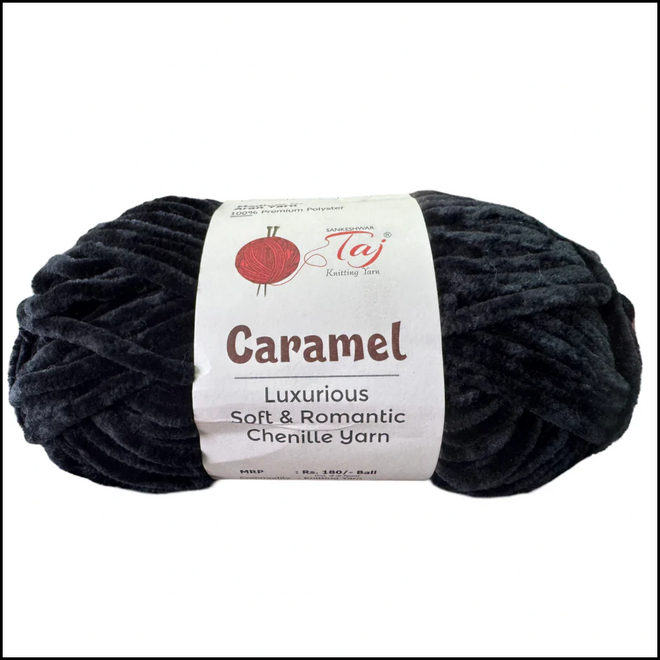 Taj Caramel Chenille Yarn view 6