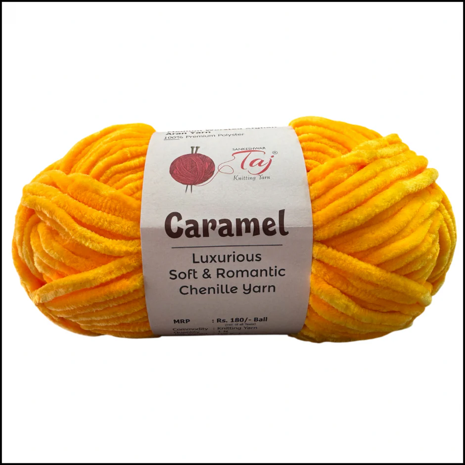 Taj Caramel Chenille Yarn view 21