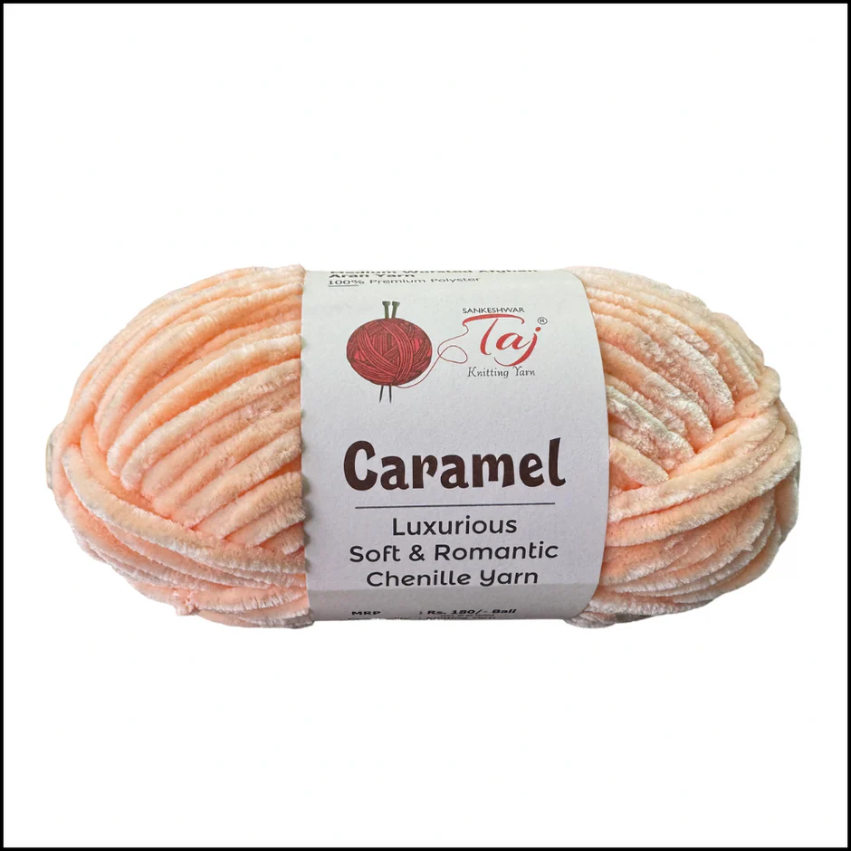 Taj Caramel Chenille Yarn