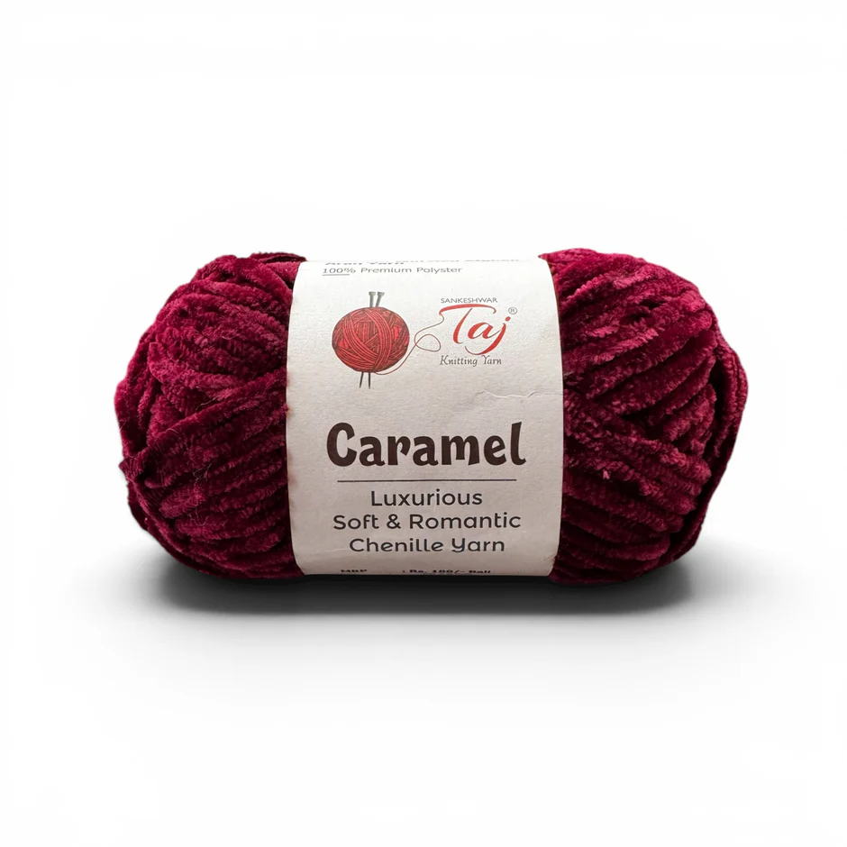 Taj Caramel Chenille Yarn view 29