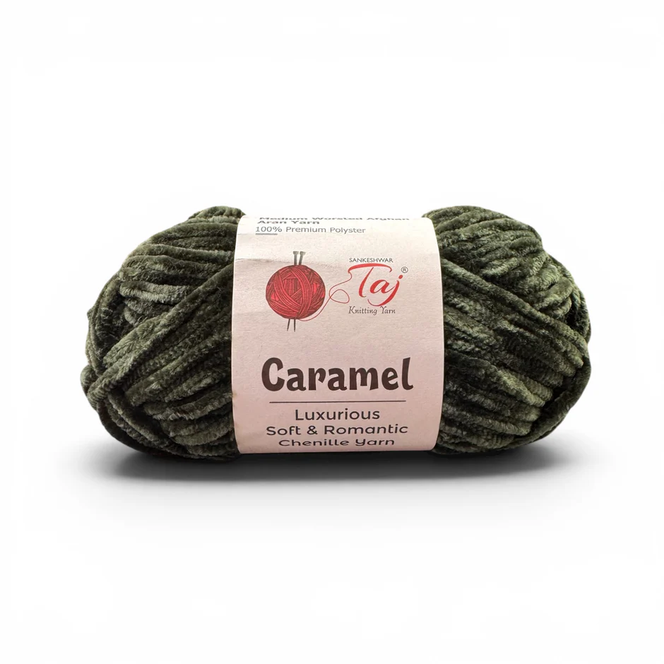 Taj Caramel Chenille Yarn view 26