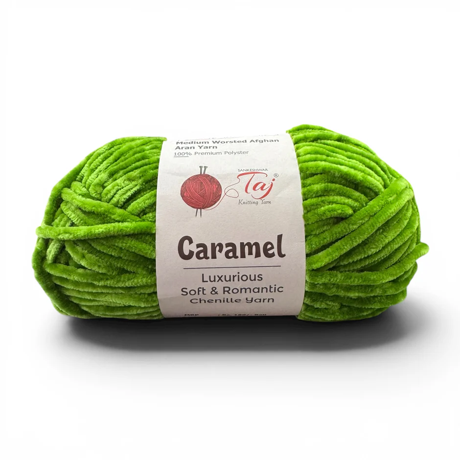 Taj Caramel Chenille Yarn view 24