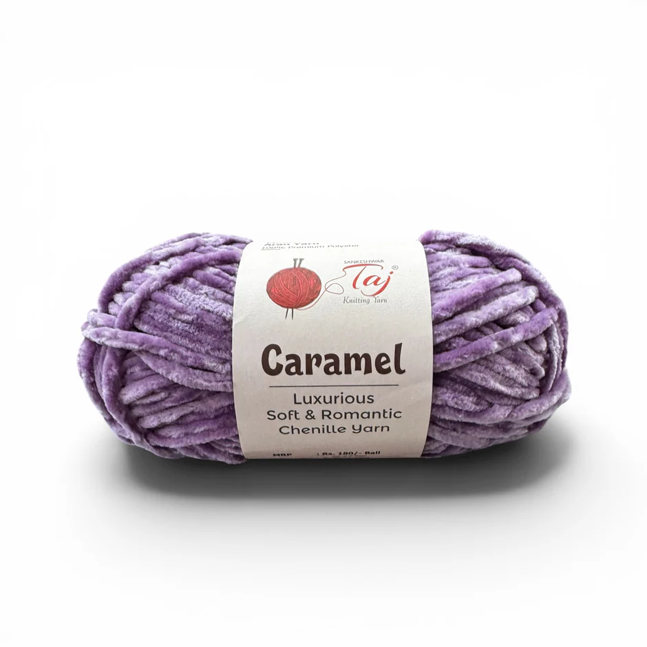 Taj Caramel Chenille Yarn view 25
