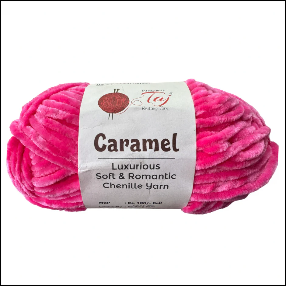 Taj Caramel Chenille Yarn view 19