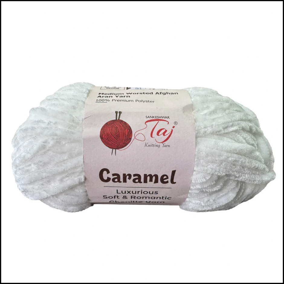 Taj Caramel Chenille Yarn view 7