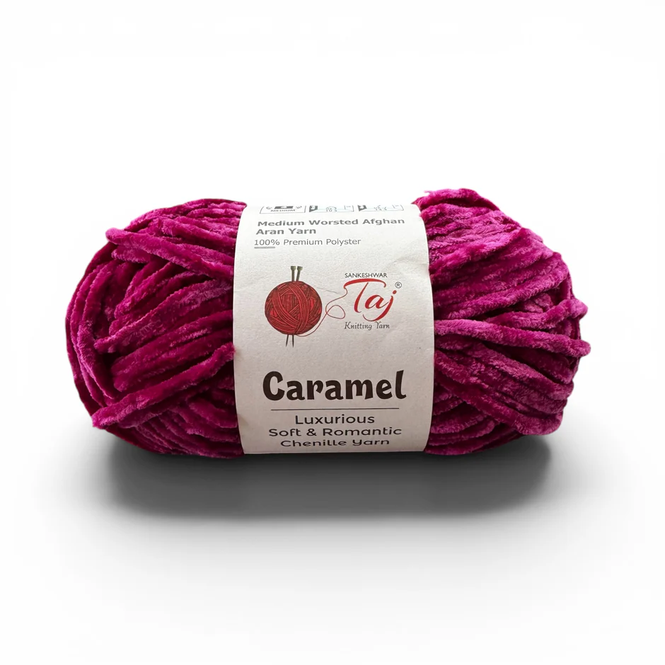 Taj Caramel Chenille Yarn view 31